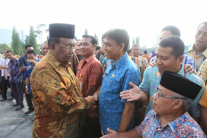 Pimpin Apel Pasca Libur Lebaran, ini Pesan Plt Gubernur Kepada ASN dan Honorer